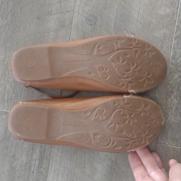 Tan & gold Hanna Andersson leather size 3 girls shoes - Picture 4 of 7